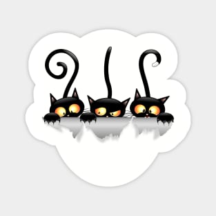 Cats Naughty and Playful Cartoon Characters Sticker